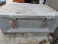Metal Storage Box with Handles and Lid