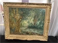 Impressionist signed oil painting