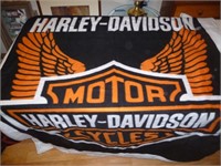 Harley Davidson Fleece Throw / Tapestry