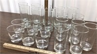 Set of glasses, 3 sizes