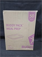 Buddy Pack Meal Prep. 50 pack. Containers and