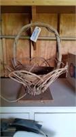 Folkart Wood Basket