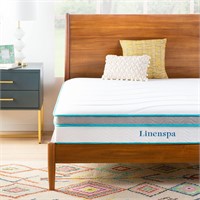 Linenspa 10 Inch Hybrid Mattress-Medium-Queen