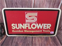 Sunflower Implement Lighted Sign