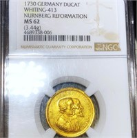 1730 Germany Gold Ducat NGC - MS62