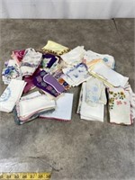 Assortment of vintage hankies