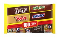 100pc FunSize M&M Twix Snickers MilkyWay VarietyPk