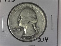 1945 Washington Quarter