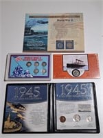 Historic Coins: WWII (3 sets) & Titanic
