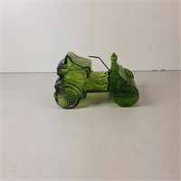 Avon buggy glass green bottle