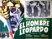 Mexican "El Hombre Leopardo" lobby card