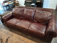Super leather couch from havertys 35x85x36