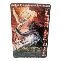 Clash of Titans Movie poster tin, 8x12, come in