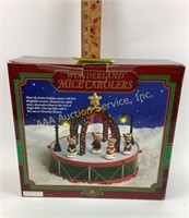 Wonderland mice carolers Christmas decoration.