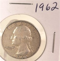 1962 Washington Silver Quarter
