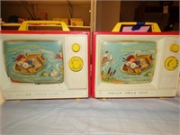 2 fisher- price wind up TV's