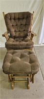 Glider Rocker w/ Ottoman