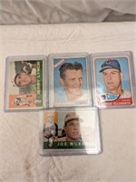 1960's Topps Baseball Cards w/ Nuxhall Autograph