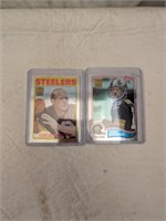 2 Terry Bradshaw Football Cards