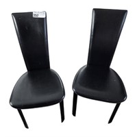 Post Modern Dining Room Chairs Pair