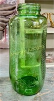 VINTAGE GREEN GLASS REFRIGERATOR BOTTLE