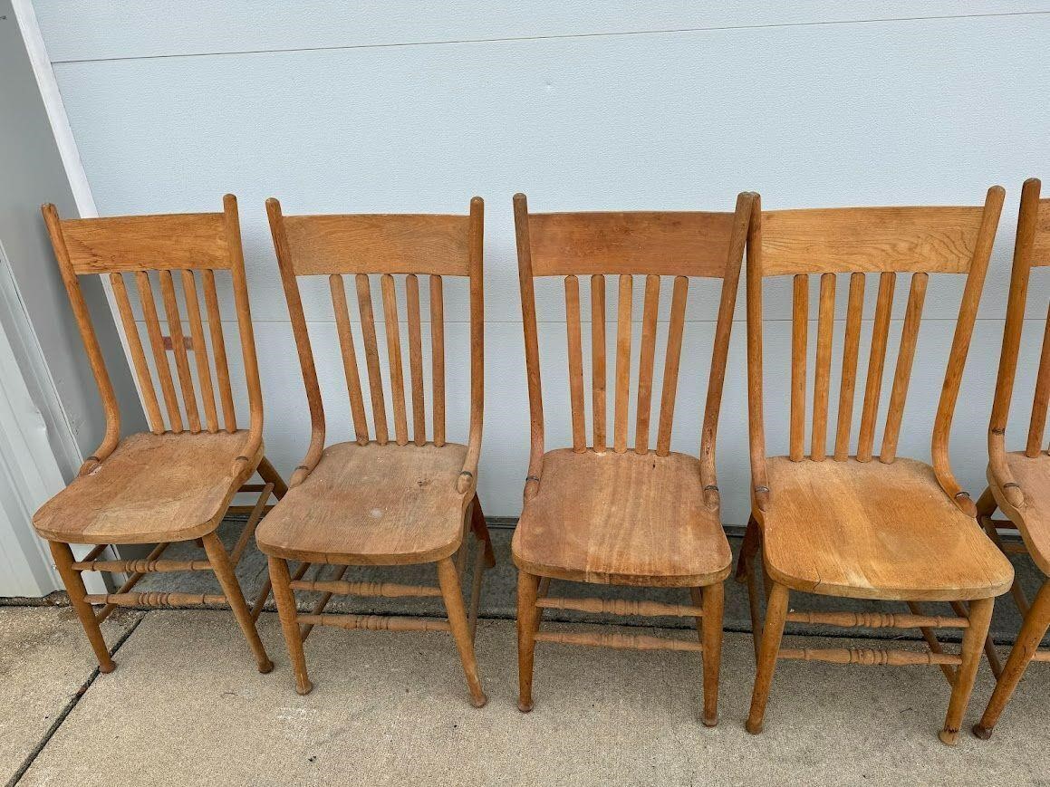 4 Stripped Chairs