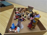 Assorted Disney figures.
