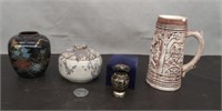 Box Brass Jar (can't open), Vase, Pottery, S