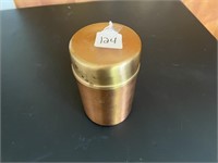 Vtg Copper Humidor Tobacco Canister