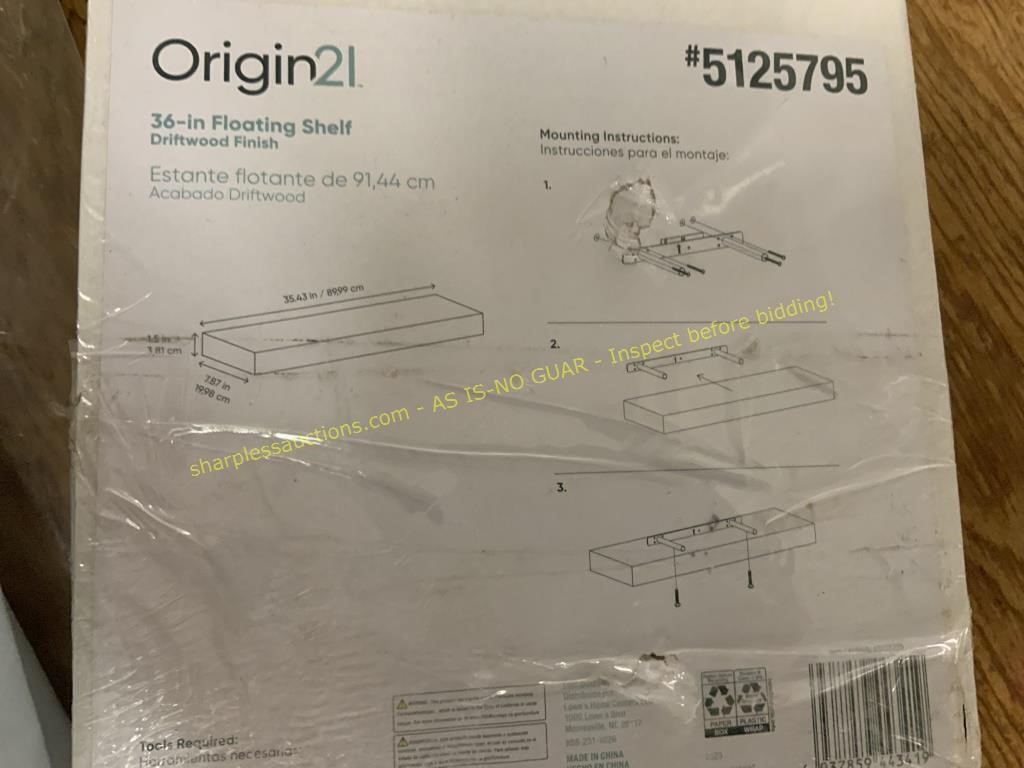 Origin2136" floating shelf (DAMAGED)