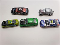 Five Toy Model Cars