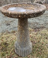 Concrete bird baths