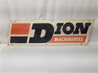 Dion Machineries Tin Sign