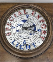 Heileman's Special Export Beer Advertising Clock.