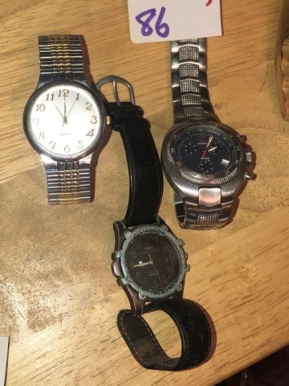 (3) Men's Watches