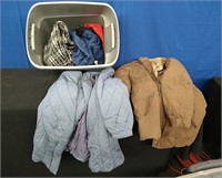 Tub of Winter Coats and Jackets
