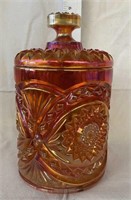 Carnival glass canister