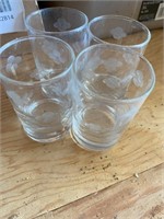 Lot of 4 Mini Cups / Glasses