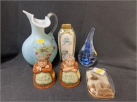 Royal Doulton Shakers with Art Glass Pitcher