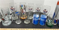 Advertising Beer Glasses.  NO SHIPPING.