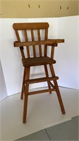 Mini Wooden Highchair