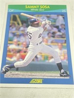 Score 1989 Sammy Sosa Rookie Card
