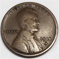 1915-S Lincoln Wheat Cent Penny High Grade