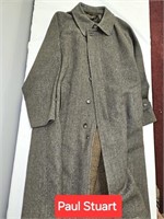 Paul Stuart Brown Overcoat NO Size