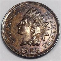 1903 Indian Head Penny AU/BU