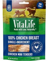 VitaLife Jerky Dog Treats - All Natural, Chicken M