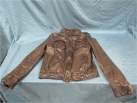 Allsaints Spitalfields Leather Jacket Size Small