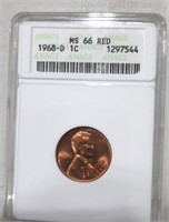 1968 D Lincoln MS66 Red Penny