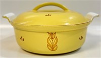 DRU CAST ENAMELLED COVERED POT - MADE IN HOLLAND