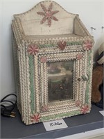 Antique Western PA Tramp Art Cabinet - 10.5" x 16"